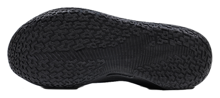 Low-top basketball shoes outsole, black rubber tread with dense grip pattern
