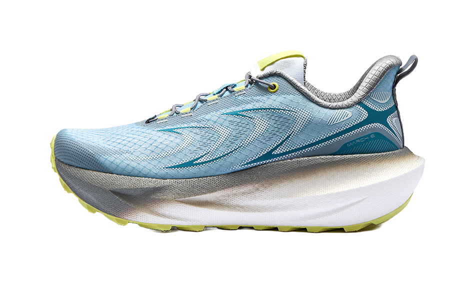 BMAI Expedition 6.0 "Blue Gray White" XRPL009-5 - Men's Road Running Shoe Light Blue