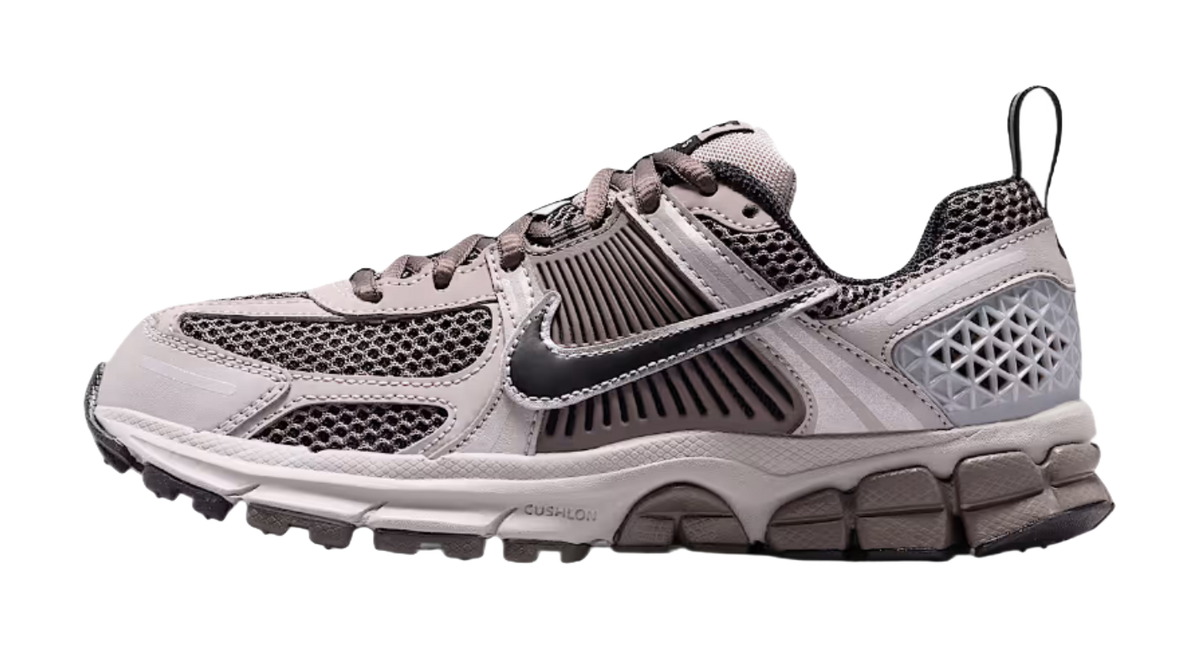 Nike Vomero 5 Shock Absorbers Low Top Kids Running Shoes Preppy Gray/Cave Stone/Metallic Silver/Black Teenagers  vjsneaker.com