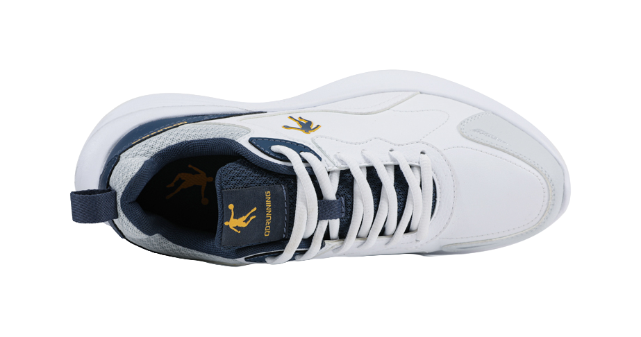 QIAODAN Light Run Speed Waterproof Low top Casual Running Shoes Men's Jordan White Gray Silver 