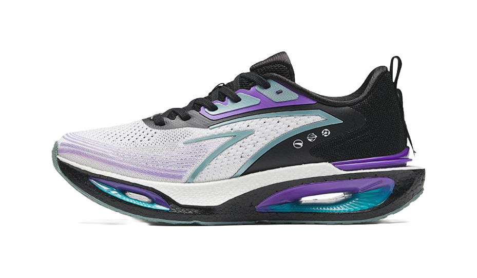 Anta Hole Cushioning, Wear Resistant Low top Running Shoes Men's Gray Purple 