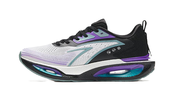 Anta Hole Cushioning, Wear Resistant Low top Running Shoes Men's Gray Purple 