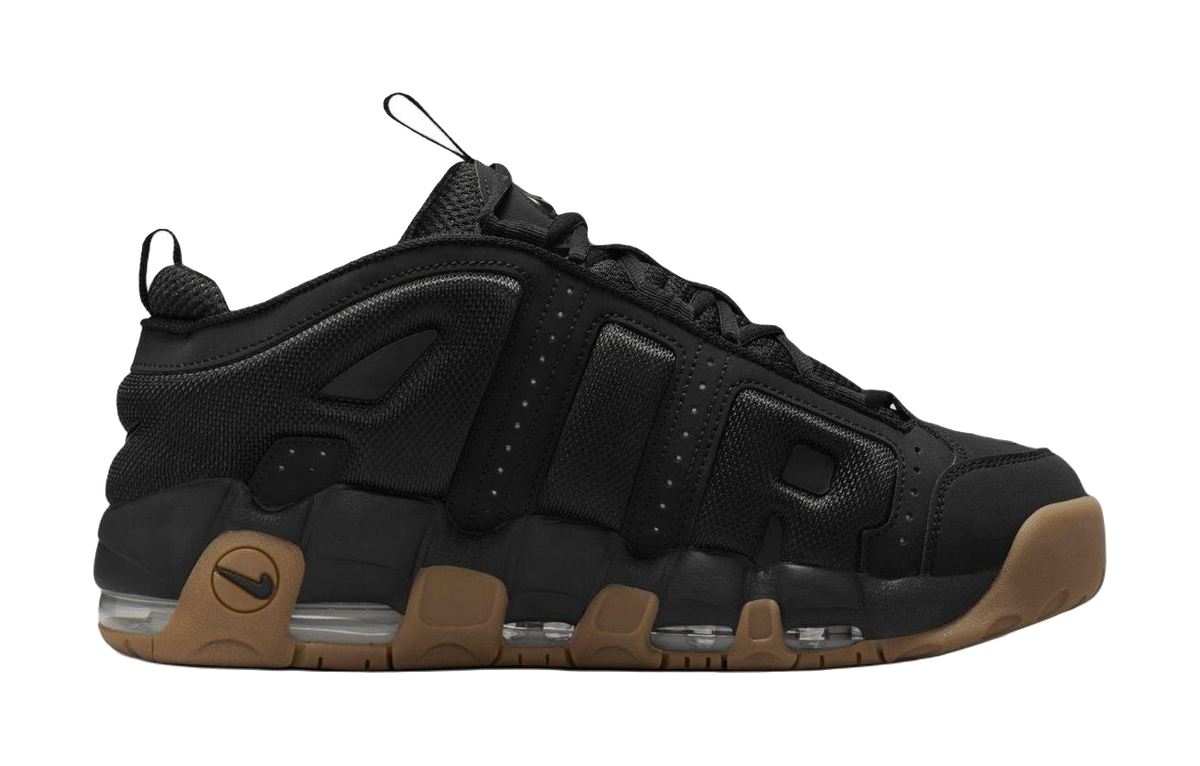 Nike Air More Uptempo Low Black Gum  vjsneaker.com