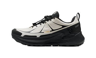 XTEP Men's Low-Top Outdoor Shoes - Anti-Slip & Wear-Resistant Black White Dust Gray 