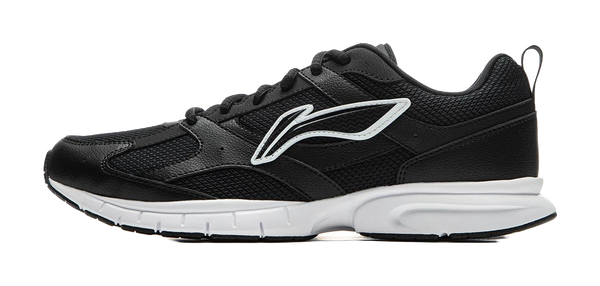 LiNing R037 Shock Absorbers Slip Resistant Abrasion Resistant Breathable Low top Running Shoes Men's Black 