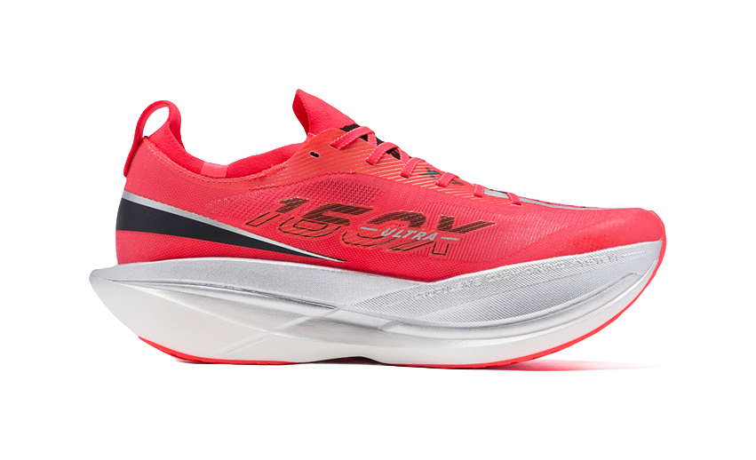 XTEP 160X 8.0 ULTRA "Blazing Engine" 974319110092 - Carbon Plate Running Shoe Unisex Laser Red/Silver