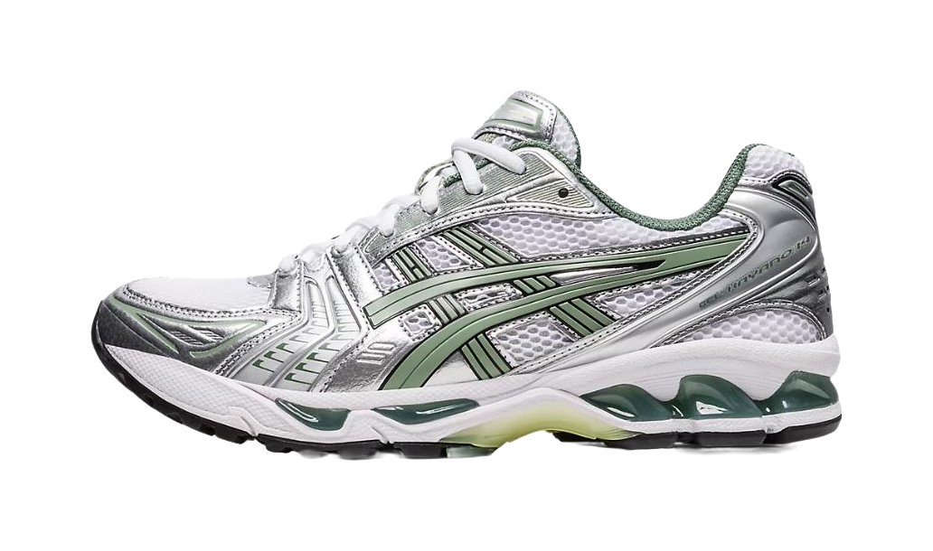 ASICS Gel Kayano 14 White Pure Silver Slate Grey Sage  VJSNEAKER