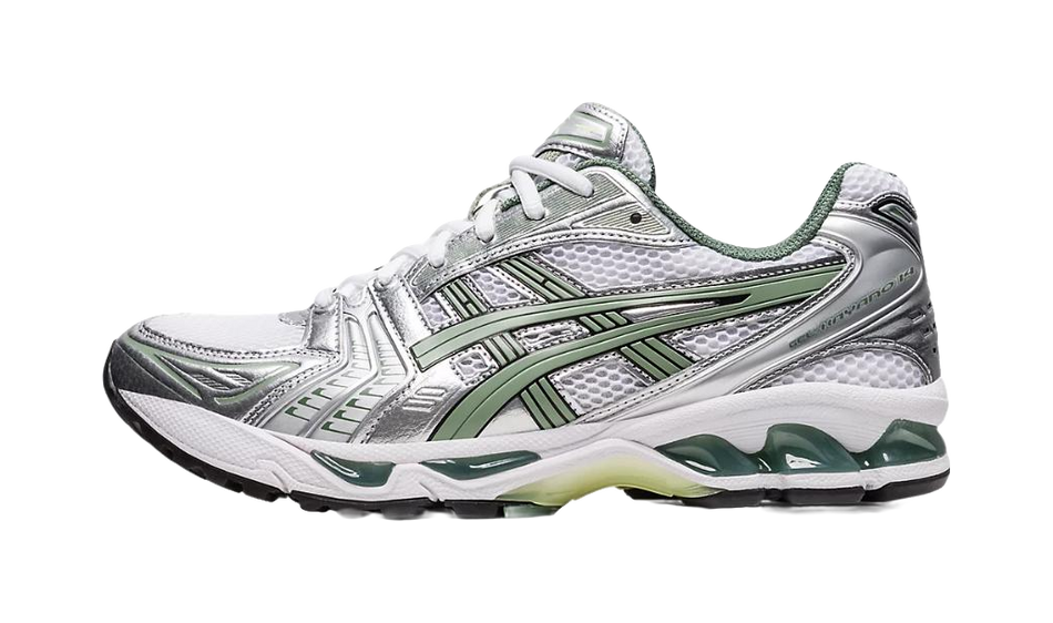 ASICS Gel Kayano 14 White Pure Silver Slate Grey Sage  VJSNEAKER