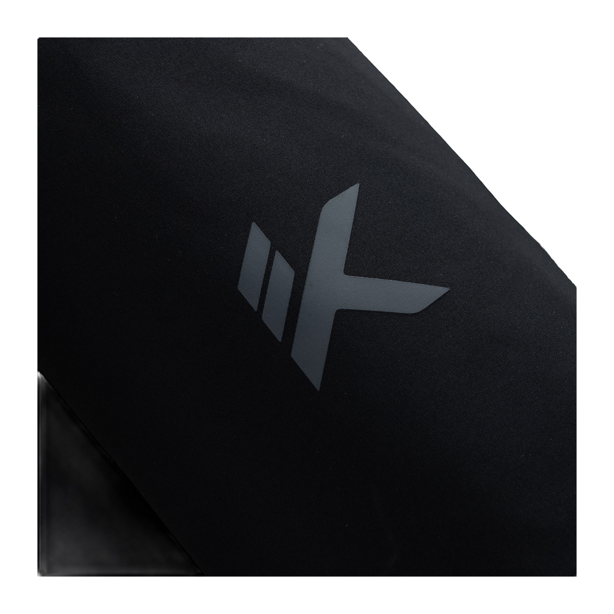 Black down jacket fabric with Anta logo