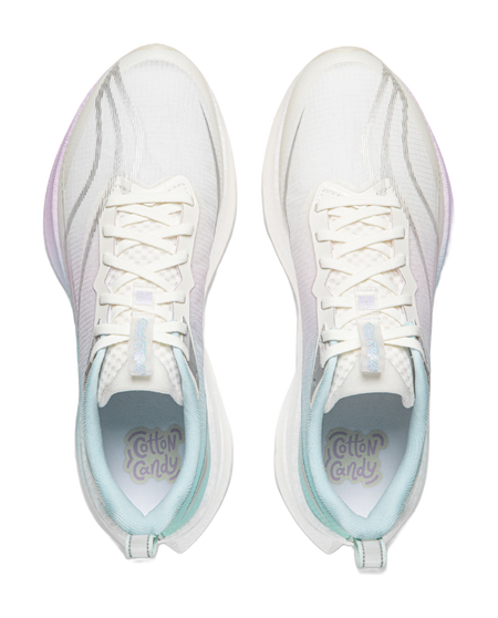 Li-Ning Red Hare 9 Pro shoe, white interior with blue heel lining and lace detail
