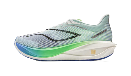 Li Ning Feidian 5 Challenger Running Shoes Mens Low top Standard White/Empty Blue  VJSNEAKER