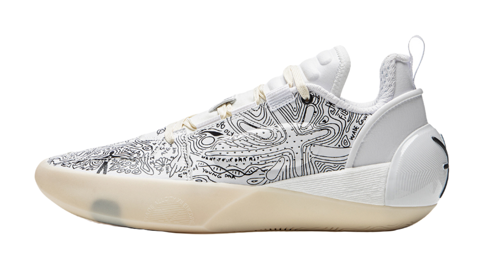 Li Ning All City 12 Encore Basketball Shoes Mens Low top White Black  VJSNEAKER