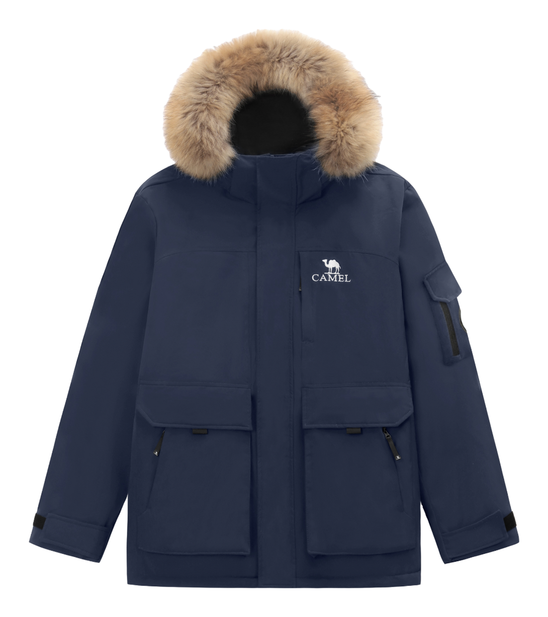 CAMEL Warm Fleece Series Down Jacket Unisex  VJ SNEAKER