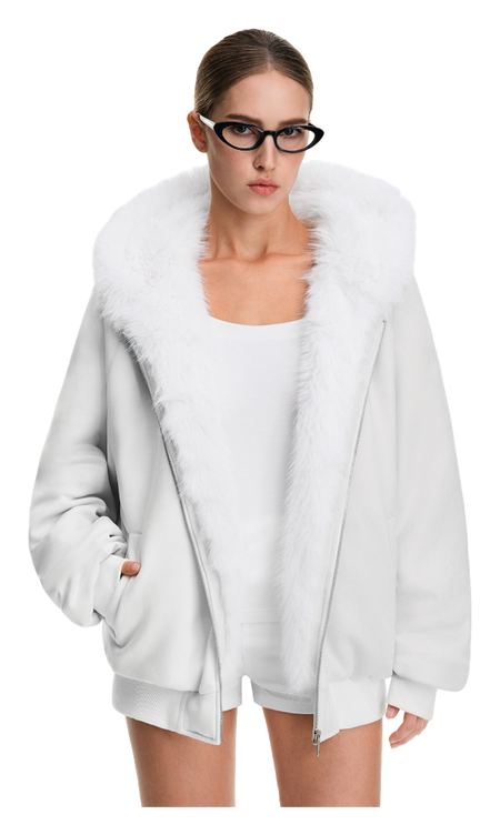 FDR Puffer Jackets Unisex Fur Collar Moderate  vjsneaker.com