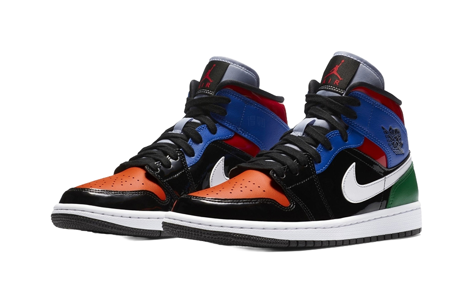 Air Jordan 1 Mid Se Multi Patent Womens  vjsneaker.com