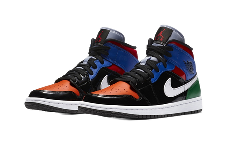 Air Jordan 1 Mid Se Multi Patent Womens  vjsneaker.com