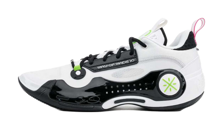 LiNing Wades Way 10 Low Wear-Resistant Slip-Resistant Support Low-Top Basketball Shoes Mens White Black  VJSNEAKER