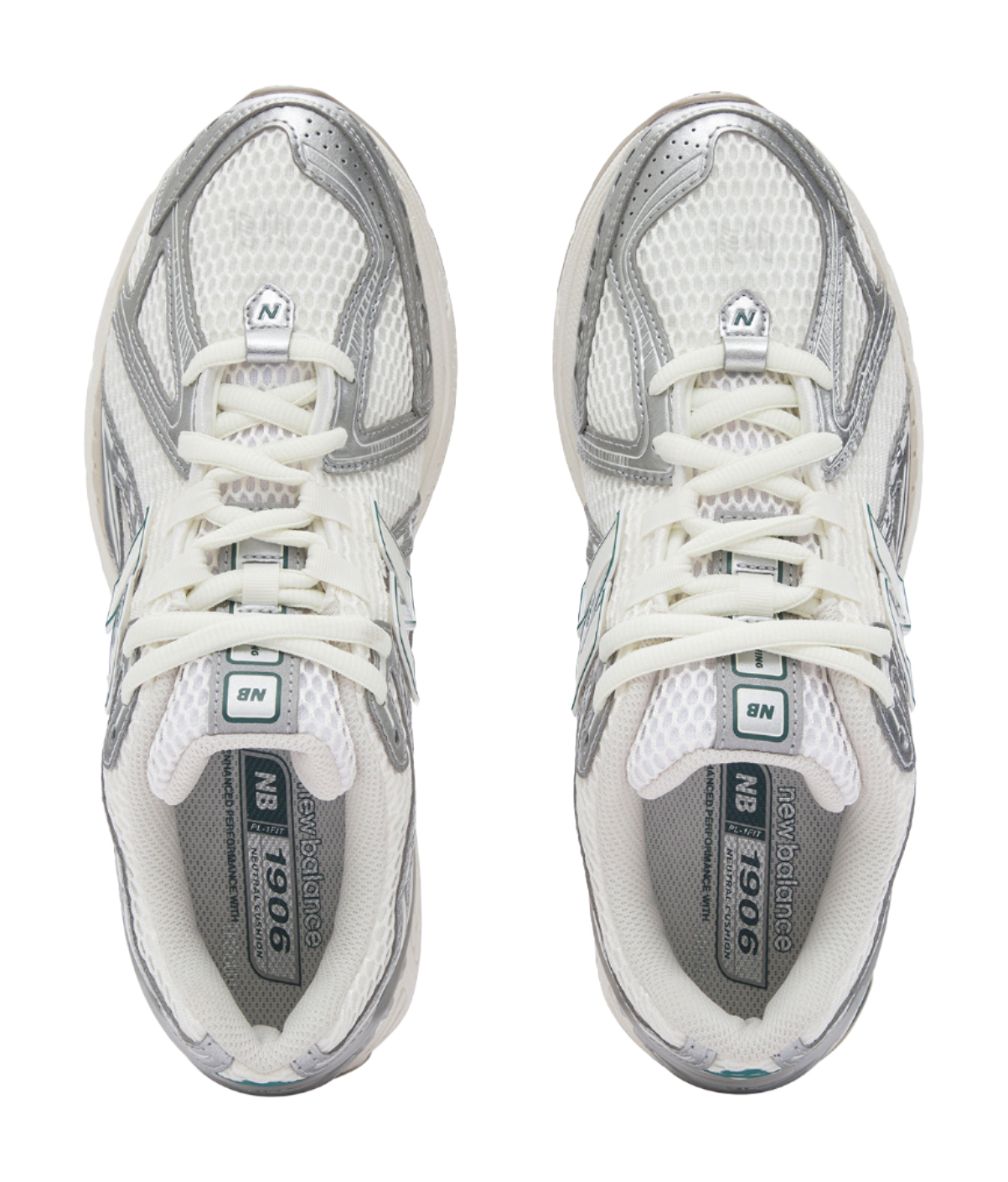 New Balance 1906R Silver Metallic Cream  vjsneaker.com