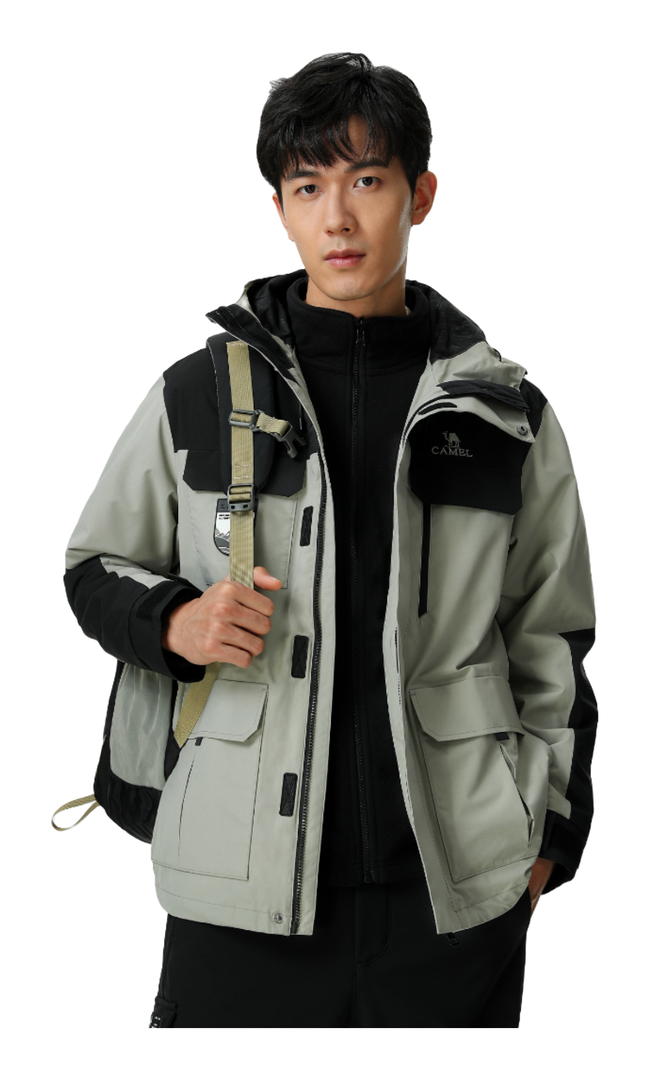 CAMEL All weather Windbreaker Jacket Unisex  vjsneaker.com