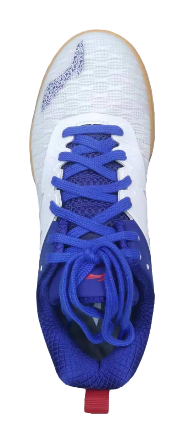 Li-Ning Qilin 2.0 PE "Kirin" APPU007-1 - Table Tennis Shoe Unisex Standard White/Shadow Purple Blue