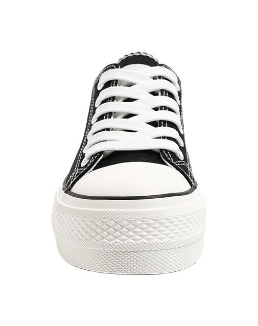 HUANQIU Slip Resistant, Abrasion Resistant, Lightweight, Height Increasing Low top Canvas Shoes Women's 