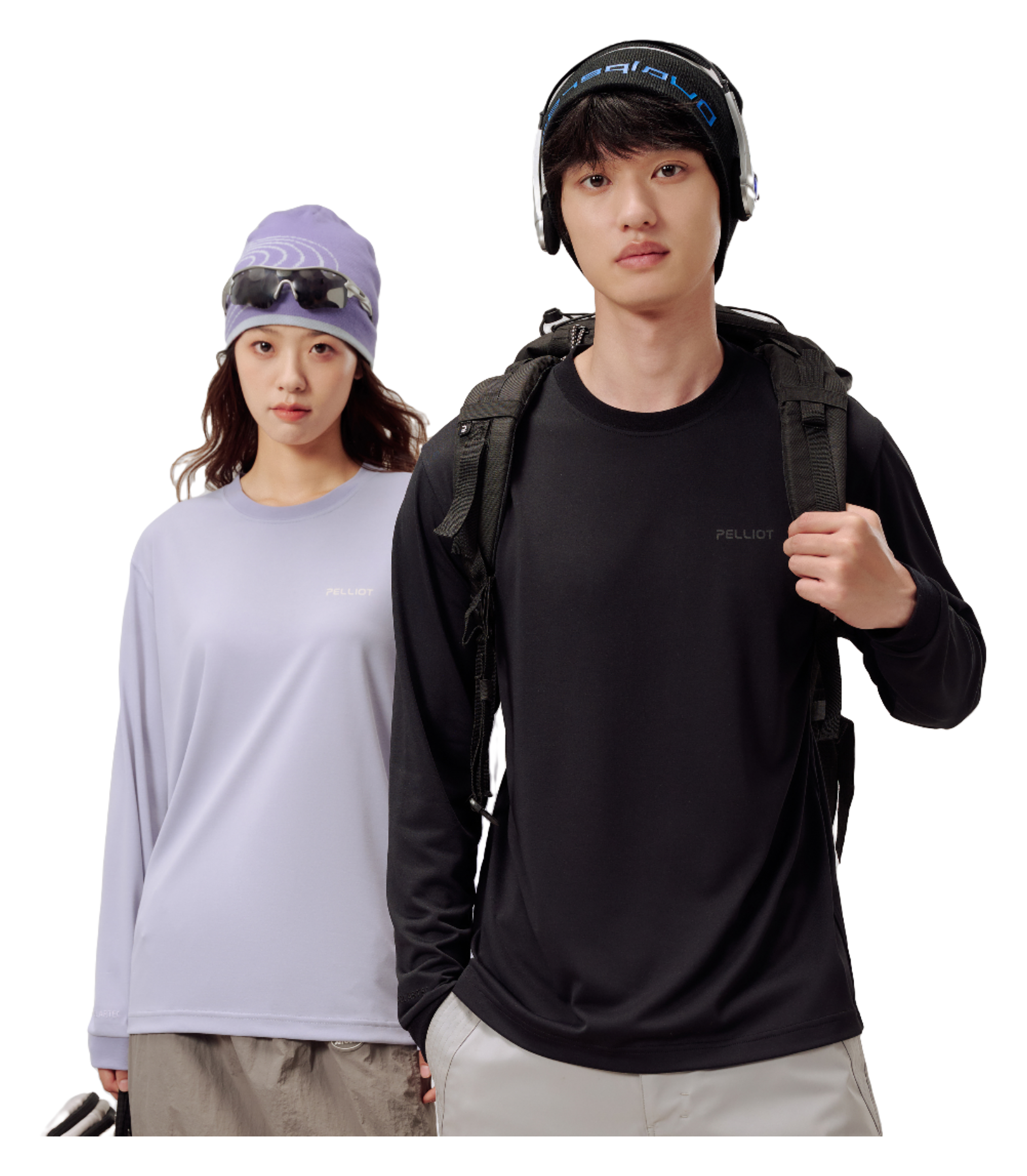 Boxi and PELLIOT outdoor quick drying Polartec power dry, sweat absorbing, breathable, quick drying, casual sports base, comfortable and versatile interior, autumn top, hoodie, round neck, couple's T-shirt, unisex  vjsneaker.com