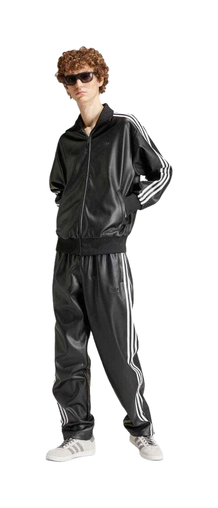 adidas originals Faux Leather Adicolor 3-Stripes Firebird Track Suit Pants  vjsneaker.com