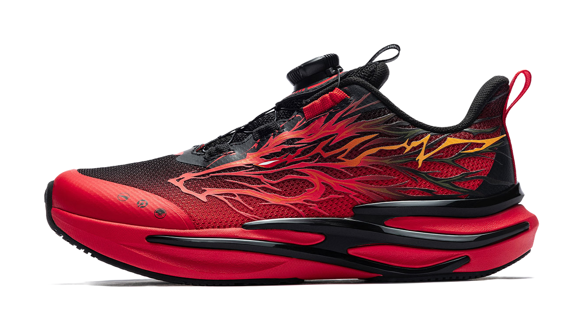 ANTA Children's Red Flame Comfortable Technology Trendy Low cut Running Shoes for Men and Women  VJSNEAKER