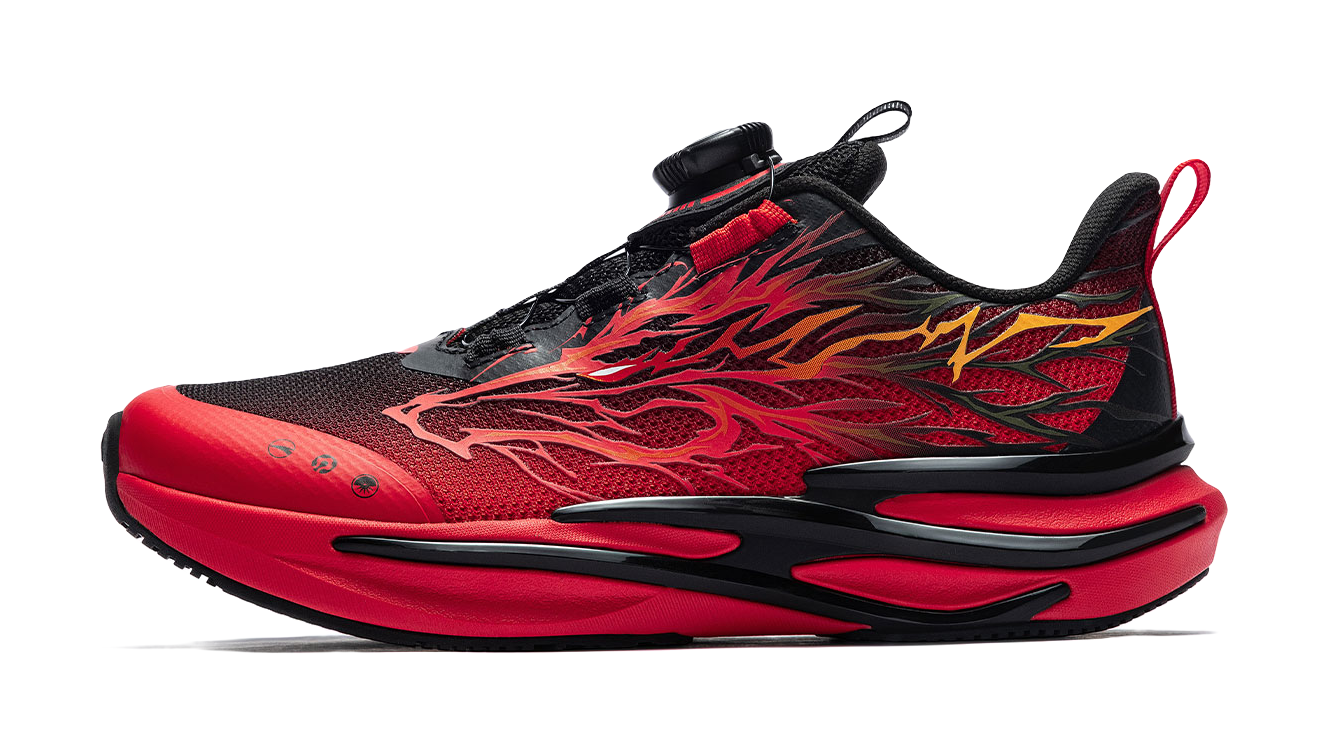 ANTA Children's Red Flame Comfortable Technology Trendy Low cut Running Shoes for Men and Women  VJSNEAKER