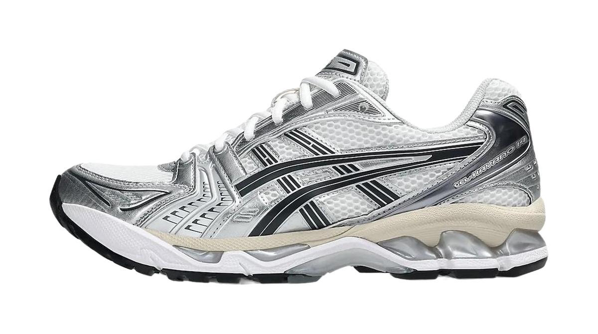 ASICS Gel Kayano 14 Low top GEL Cushioning Gel Casual Running Shoes Unisex Silver White  VJSNEAKER