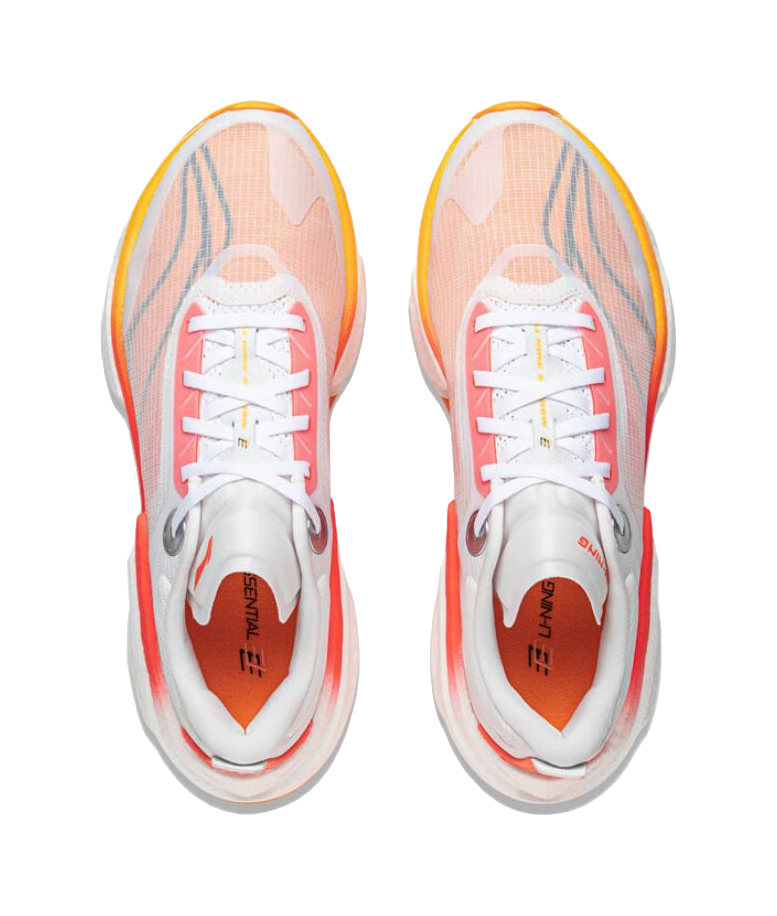 Li Ning Shadow 3 Essential TPU Low top Casual Racing Running Shoes Mens White Red  VJsneaker