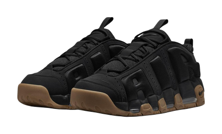 Nike Air More Uptempo Low Black Gum  vjsneaker.com