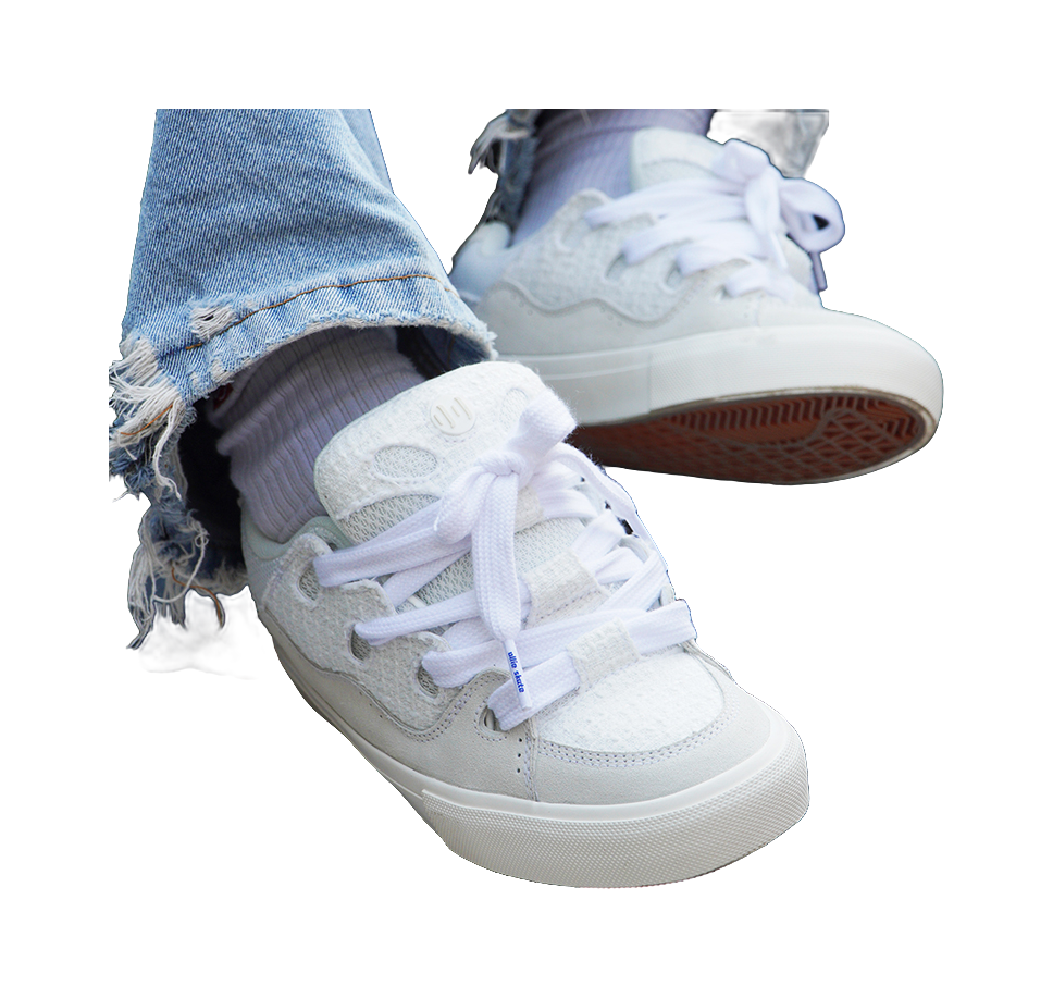 Ollieskate Skateboard Shoes Unisex White 