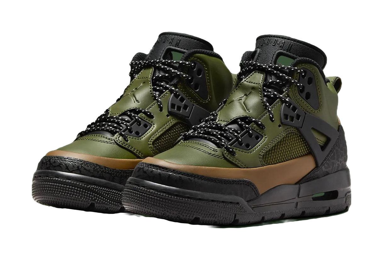 Jordan Spizike Winterized Black Olive Tan GS  vjsneaker.com