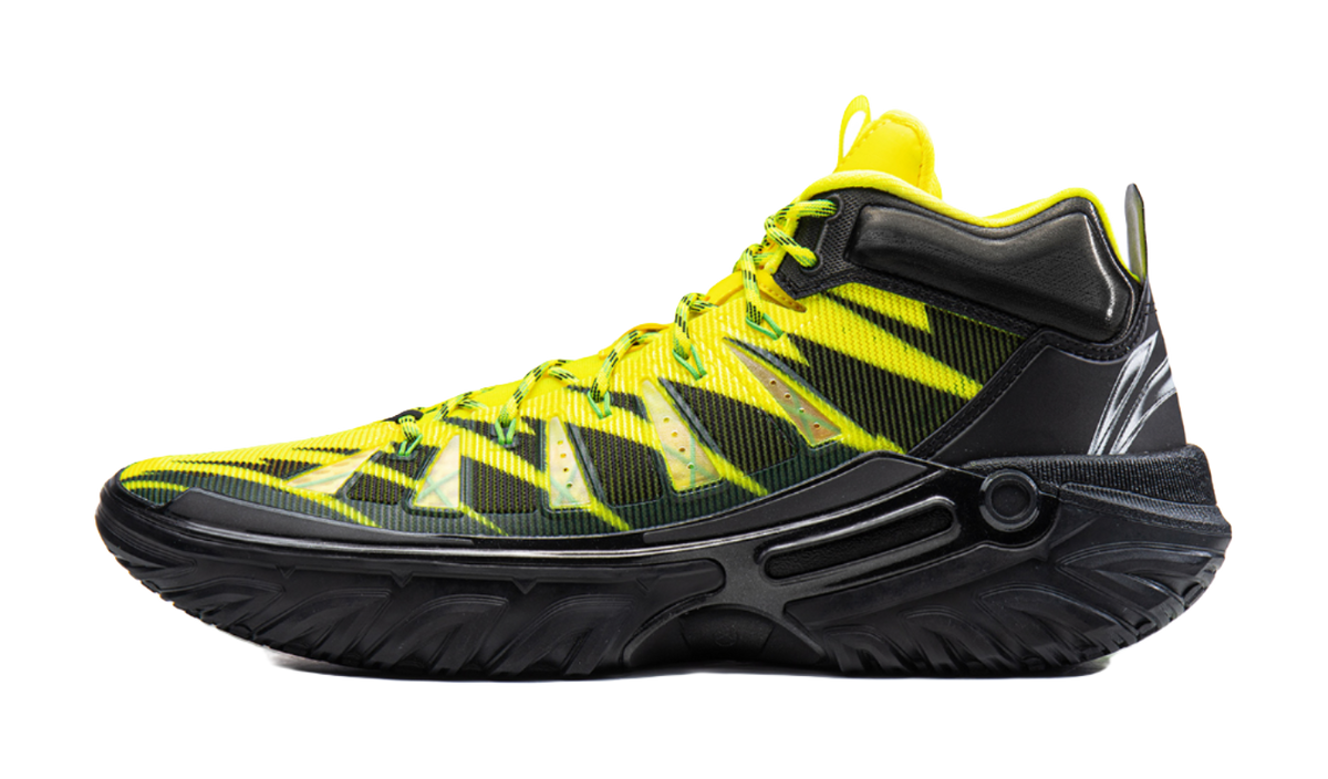 Li Ning Jie Ao 2High Basketball Shoes Mens High top Yellow Black  VJSNEAKER