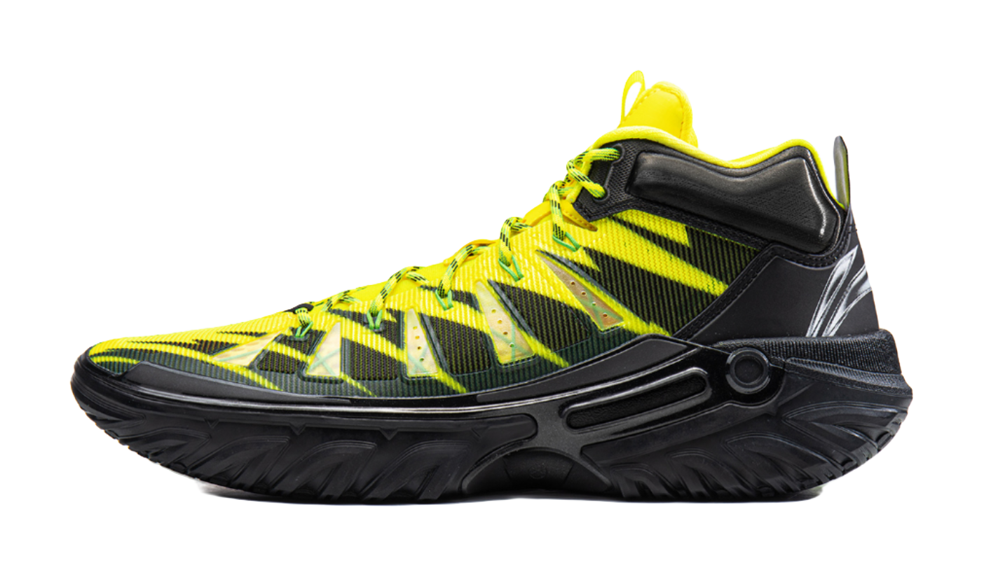 Li Ning Jie Ao 2High Basketball Shoes Mens High top Yellow Black  VJSNEAKER