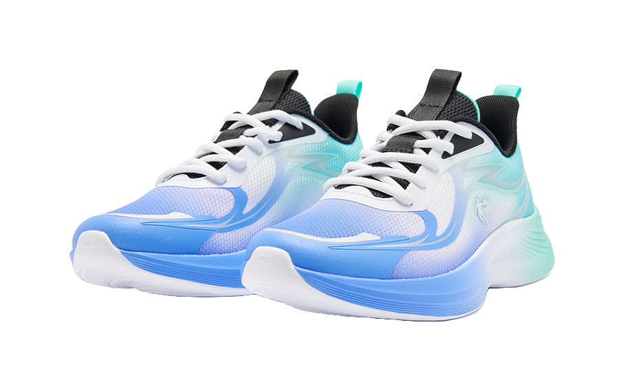 QIAODAN Light Speed 1.0 Low top Kids' Running Shoes Light Blue Teenagers 