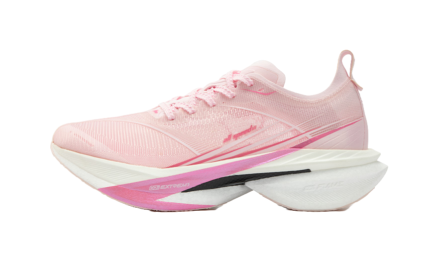 361° Flying Dragon 2.0 Running Shoes Men's Low top Pure White Pink/Bubble Gum Pink 