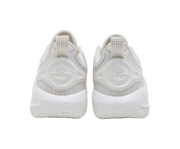 Rigorer Reeves second-generation AR2 Ghost lightweight, comfortable, fashionable, shock-absorbing, wear-resistant, breathable low cut sports basketball shoes for children in white and silver  VJSNEAKER