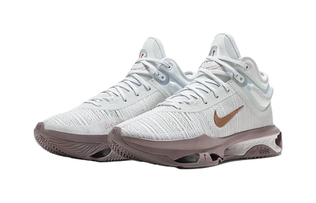 Nike Air Zoom G.T. Jump 2 Mid top Basketball Shoes Mens White Gray Asian Version  vjsneaker.com