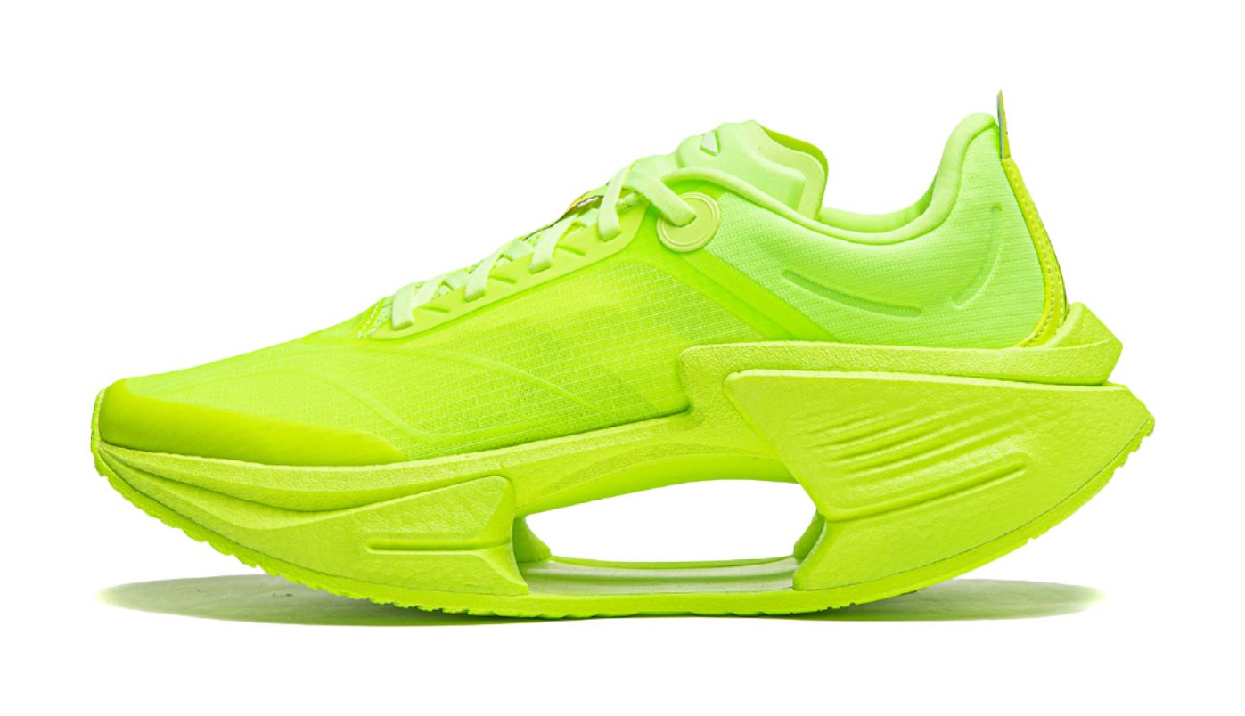 Li Ning Shadow 3 Essential TPU Low top Shot Rubber FoamThermoplastic ElastomerTPU Running Shoes Mens Neon Green  VJsneaker