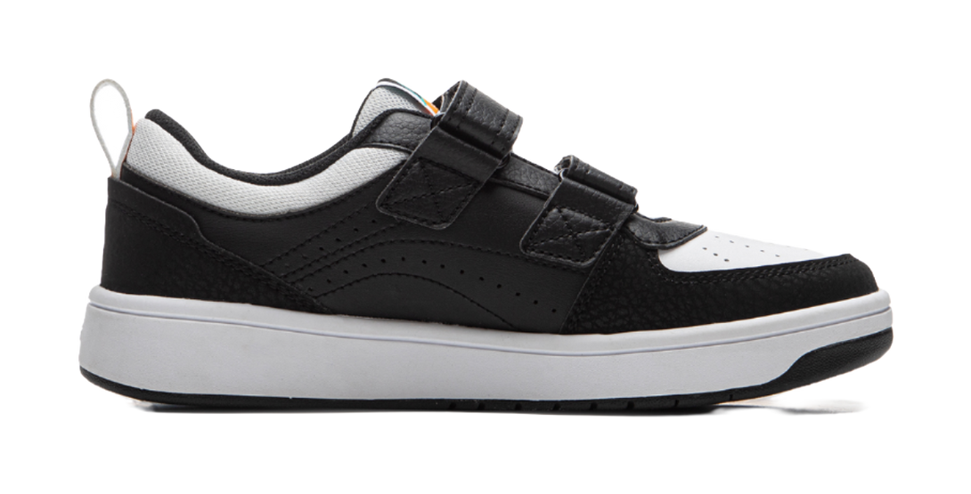 LINING YOUNG Sports Life Collection Anti Slip Wear Resistant Low Top Kids' Skateboarding Shoes Black White Kids' 