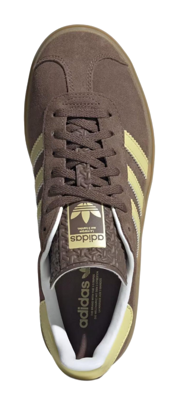 Adidas Wmns Gazelle Bold Earth Strata Powder Yellow Womens  vjsneaker.com
