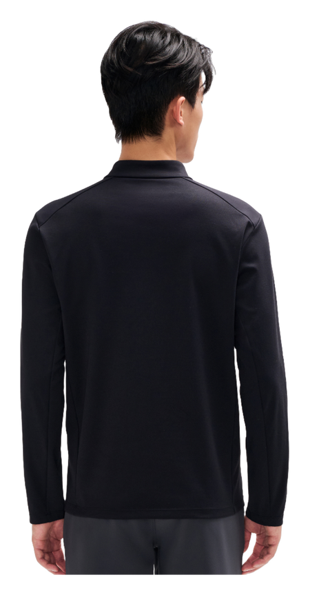 Boxi and PELLIOT outdoor long sleeved Polygiene antibacterial sports elastic top, casual, comfortable, skin friendly, warm, semi high neck sweatshirt, base T-shirt for men  vjsneaker.com