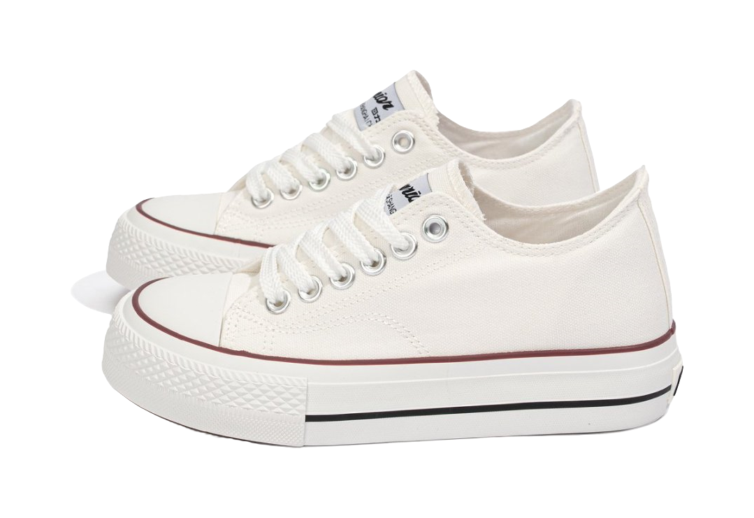 Warrior Abrasion Resistant, Breathable, Lightweight Low top Canvas Shoes Women's White 