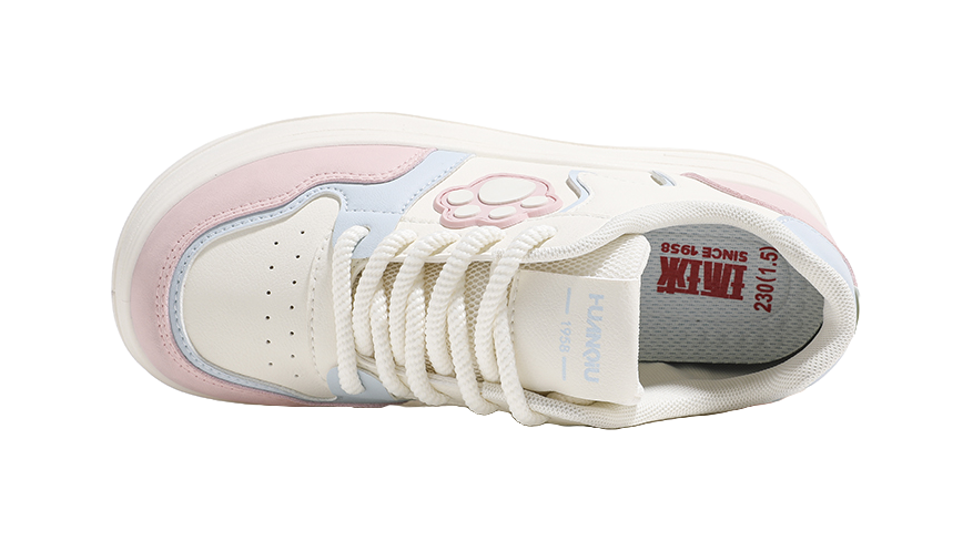 HUANQIU Anti Slip And Wear Resistant Height Increasing Low Top Skateboard Shoes Women's 