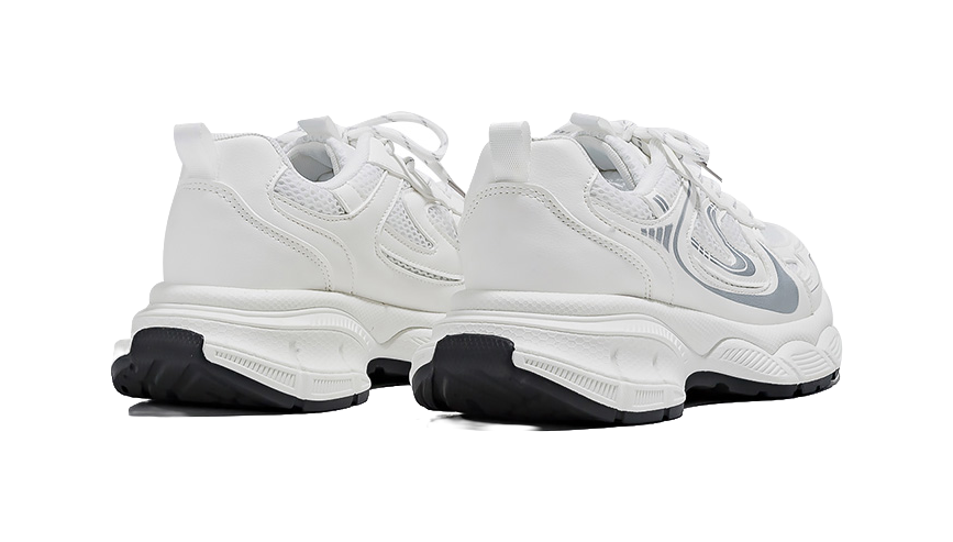 HUANQIU Abrasion Resistant Low top Chunky Sneakers Women's White 