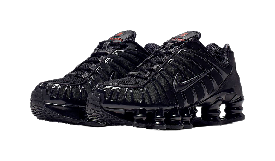 Nike Shox Tl Black Max Orange Womens  vjsneaker.com