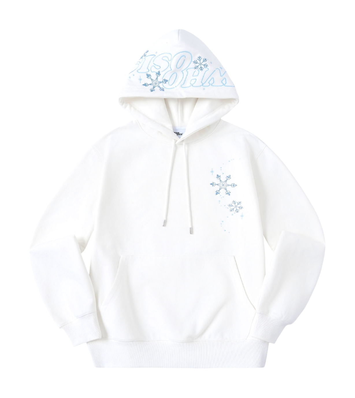 WHOOSIS Gradient Sparkling 3D Snowflake Print with Velvet Hoodie Hoodie Hoodie Unisex  vjsneaker.com