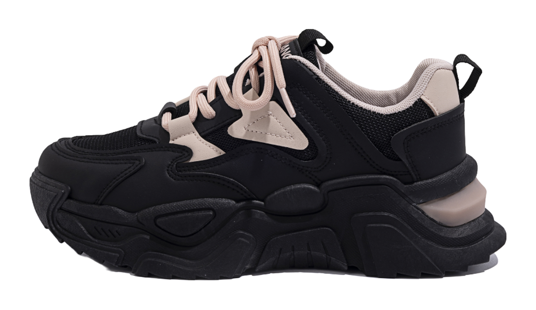 HUANQIU Casual Shoes Abrasion Resistant Breathable Coverage Height Increasing Thermal Low top Chunky Sneakers Women's 